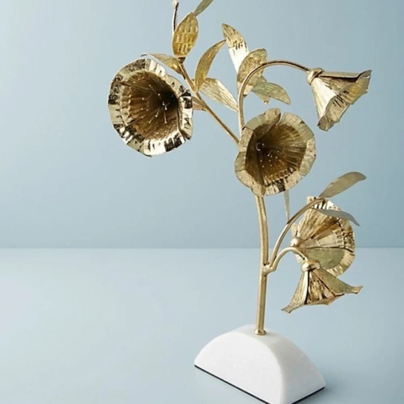 Anthropologie Jennifer Tran Metal Floral Sculpture - Picture 1 of 5